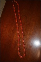 DTR Sterling & Red Stone 40" Necklace