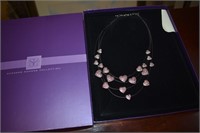 Suzanne Somers Pink Heart Necklace