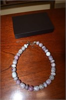 Desert Rose Trading Sterling & Purple Necklace