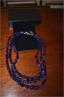 Desert Rose Trading Sterling & Purple Necklace