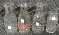 4 Milk Bottles