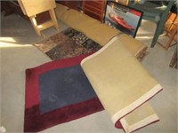 (3) Various size area rugs. Note: All show wear.