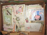 Large group of vintage birthday cards.
