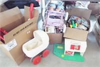 (3) Boxes of children's toys including vacuum,