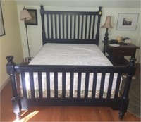 BLACK DOUBLE BED