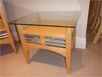 Glass Topped Side Table