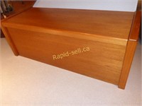 Teak Blanket Box with Cushions