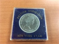 1960 British Exhibition Five Shillings Proof