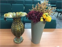 Vase and arrangement