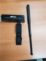 MTECH Telescoping Metal Baton with Sheath