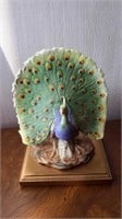 Porcelain Peacock Figurine