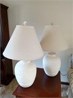 Pair of Oversized Ceramic Table Lamps
