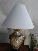 Painted Brass Table Lamp