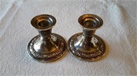 Pair of Alvin Sterling Candle Holders