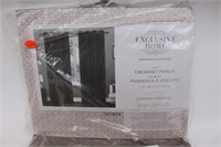 2 SETS OF  EXCLUSIVE HOME CURTAINS  54"X84"