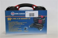 KING 90 PIECE DRILL BIT AND ACCESSORY KIT