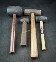 5 # Sledge Hammer & 2 Rubber Mallets Used
