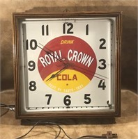 Royal Crown Cola Electric Hanging Clock