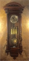 Gustav Becker German 3 weight  Wall Clock