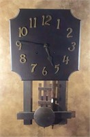 Wooden wall hanging clock