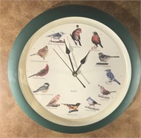 Round Bird Calls Wall Clock