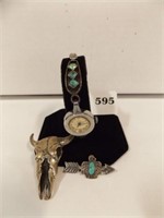 TURQUOISE WATCH & PINS
