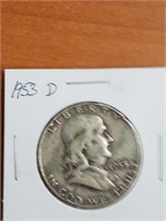 1953-D Franklin 1/2 Dollar