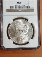 1881-S Morgan Silver Dollar MS64