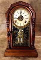 Ansonia Carved Mantel Clock