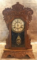 Carved Mantel Clock