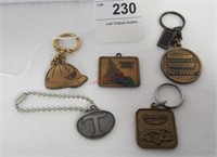 Lot Of (5) Keychain Fobs
