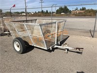 White Metal Pecan Cart