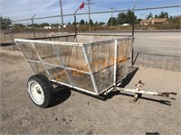 White Metal Pecan Cart