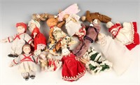 EARLY TO MID 20TH CENTURY PORCELAIN PLASTIC DOLLS