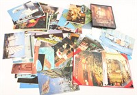 MIXED TRAVEL POSTCARDS AND COLLECTOR PHOTOS