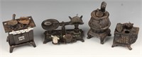 CAST IRON MINIATURES KITCHEN SCALE STOVES OVENS