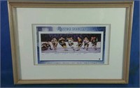 picture print of some Boston Bruins with