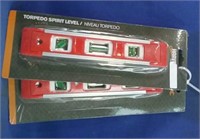 2 New in package Torpedo Spirit Levels