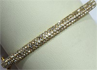 48M- high fashion 5 row crystal bangle