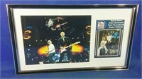 Photographs of The Who with facsimile autographs