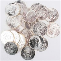 Coin 1964 Kennedy Half Dollar Roll of 20 Coins. BU