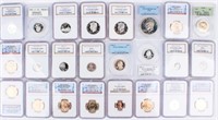 Coin  24 Slab Coins PCGS And NGC