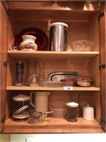 Cabinet full of dishes etc..
