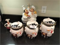 5pcs KMC chef Cookie Jar & canister set