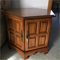 Commode Style End Table