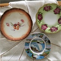 Floral & Niagra Falls Collector's Plates