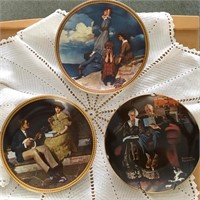 Edwin Knowles Norman Rockwell Collector Plates