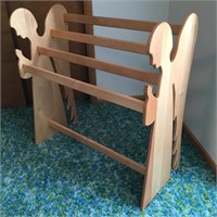 Tiered Quilt Rack -- with Angel Shaped Ends