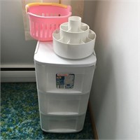 Sterlite Drawer Storage Unit & Pink Plastic
