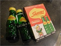 Squirt Soda salt n pepper shakers, w box
